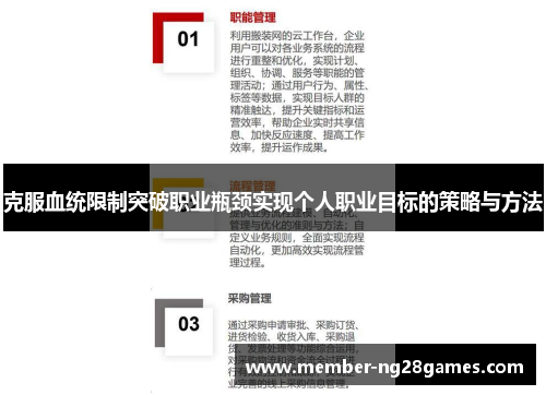 克服血统限制突破职业瓶颈实现个人职业目标的策略与方法