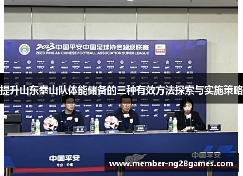 提升山东泰山队体能储备的三种有效方法探索与实施策略