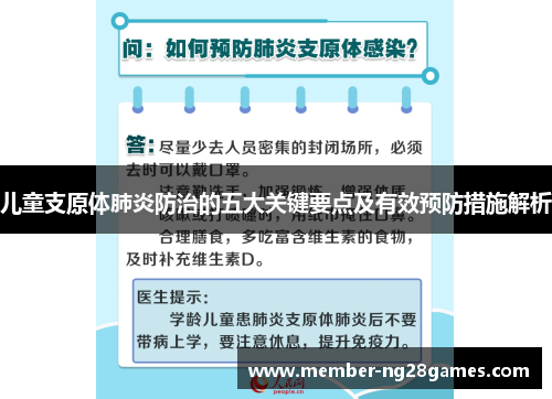 儿童支原体肺炎防治的五大关键要点及有效预防措施解析