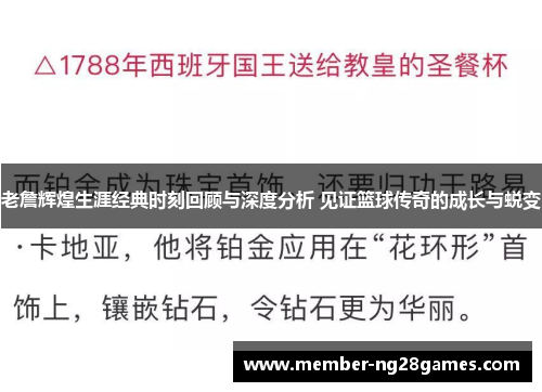 老詹辉煌生涯经典时刻回顾与深度分析 见证篮球传奇的成长与蜕变